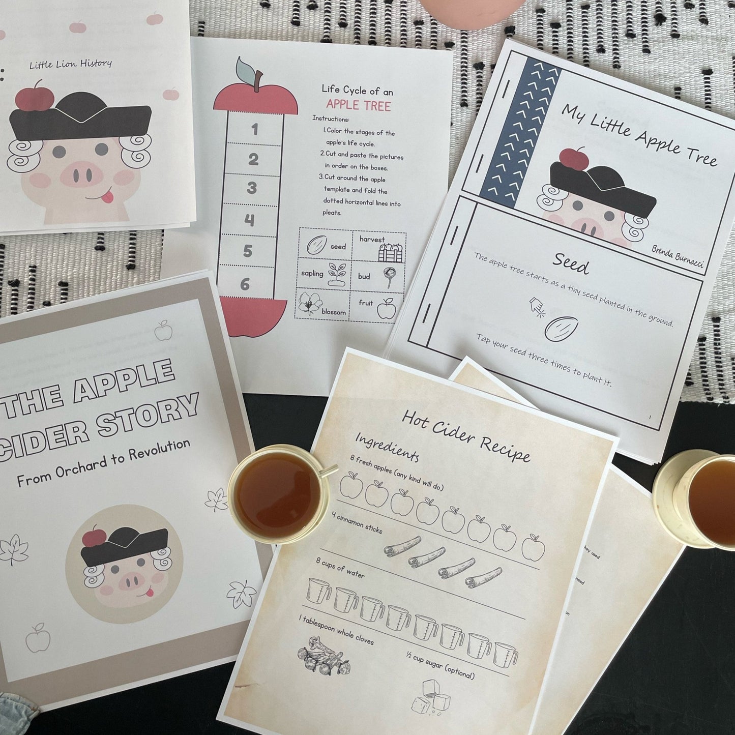 Apple Adventures: A Colonial History Activity Pack - littlelionhistory