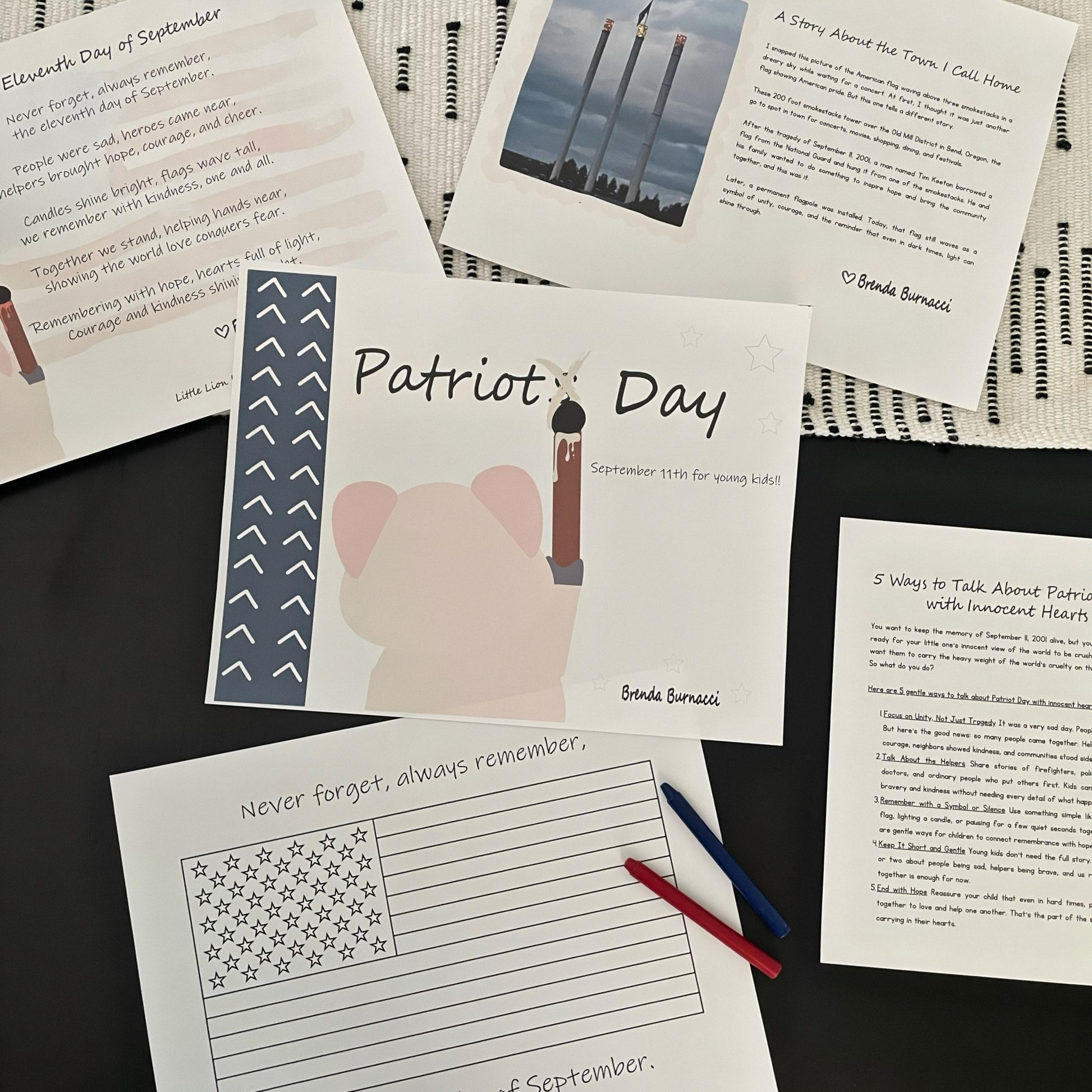 Explaining Patriot Day to Little Hearts (Free Printable) - littlelionhistory