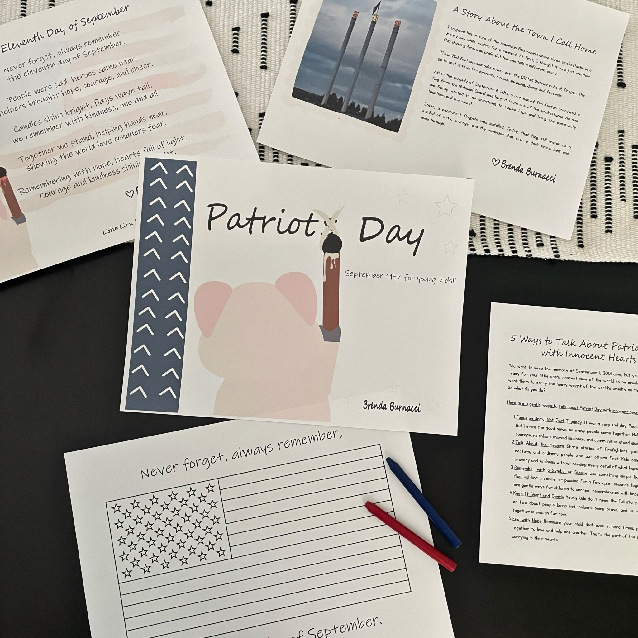 Explaining Patriot Day to Little Hearts (Free Printable) - littlelionhistory