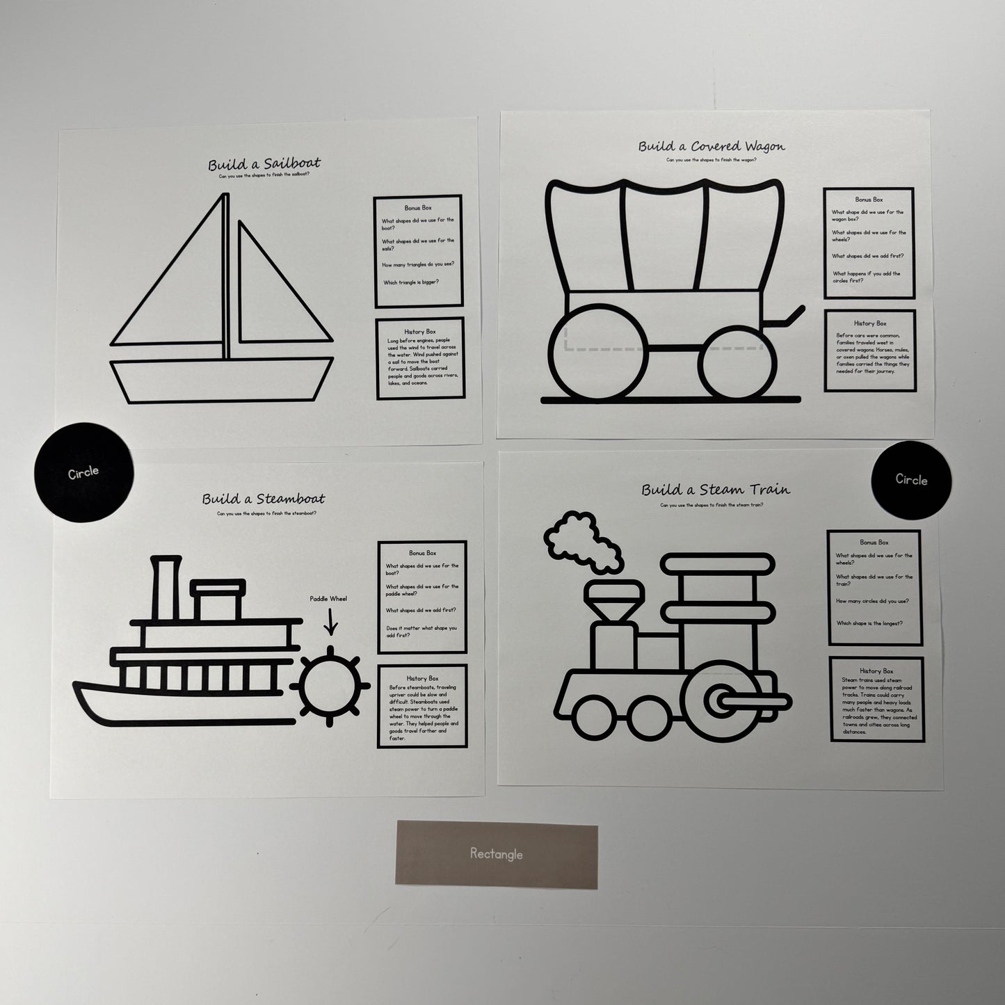 Cub Club Builders: History on the Move | Hands-On History & Early Math