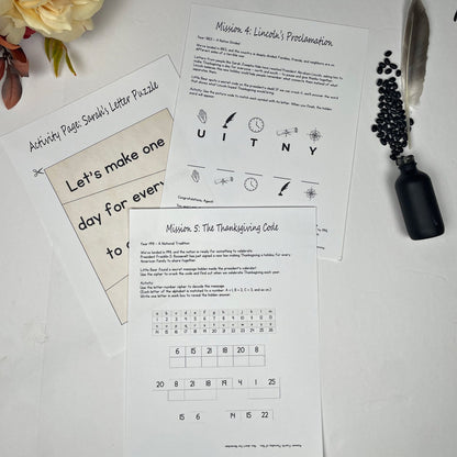 Operation Gratitude: A Thanksgiving Escape Room for Kids - littlelionhistory