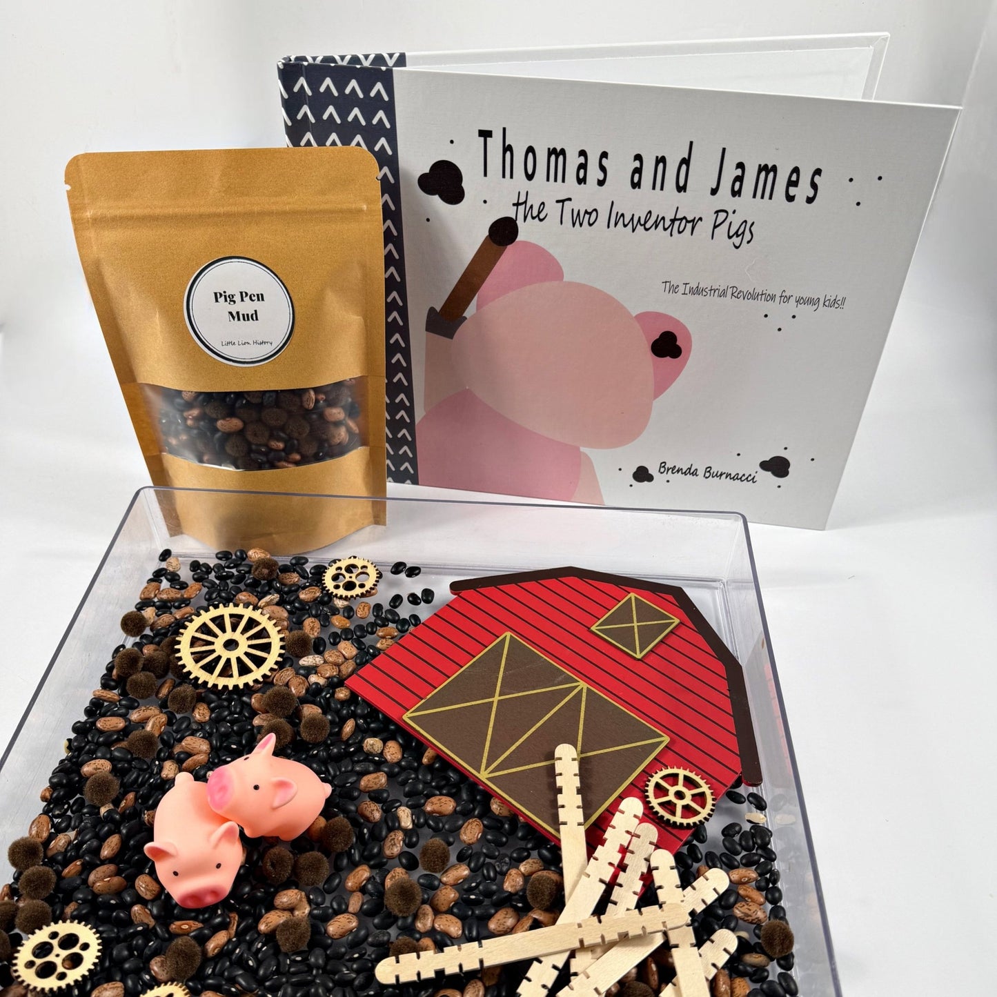 Thomas and James the Two Inventor Pigs Story & Sensory Play Kit - littlelionhistory