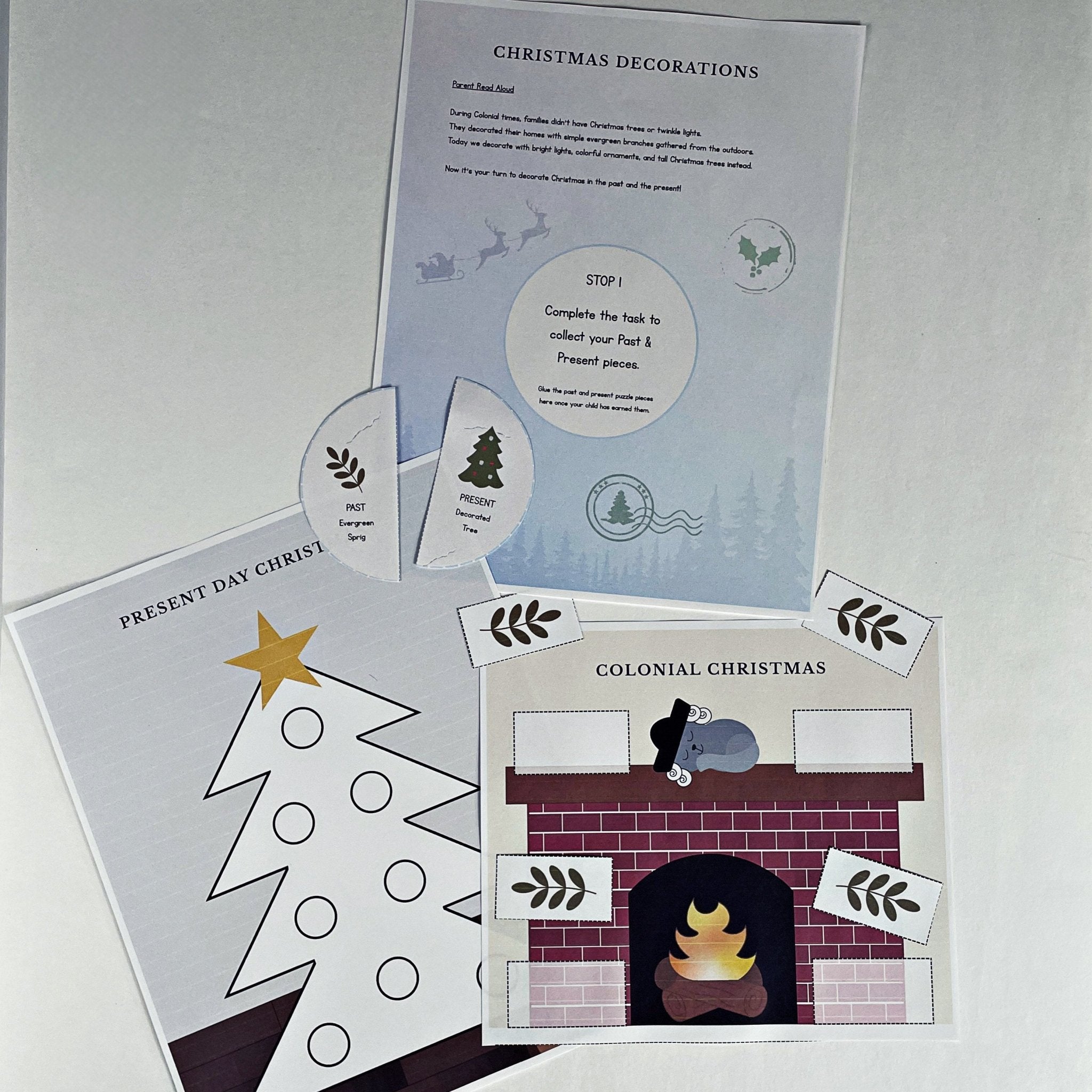 Past & Present Christmas Passport - littlelionhistory