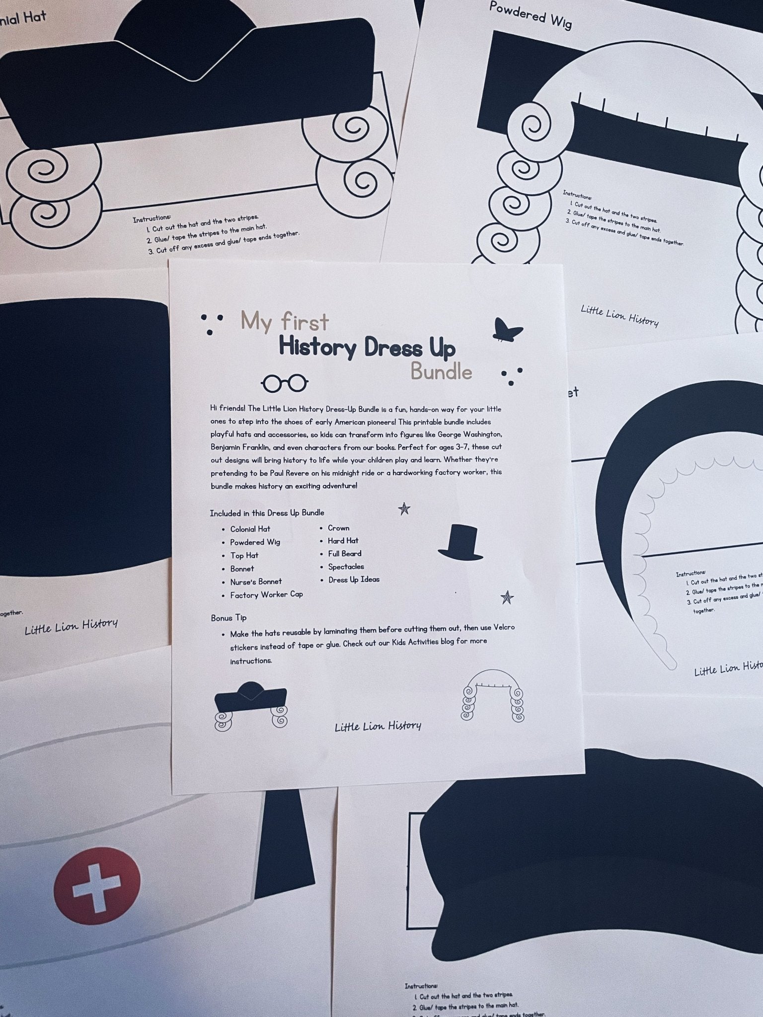 History Dress Up Bundle - littlelionhistory