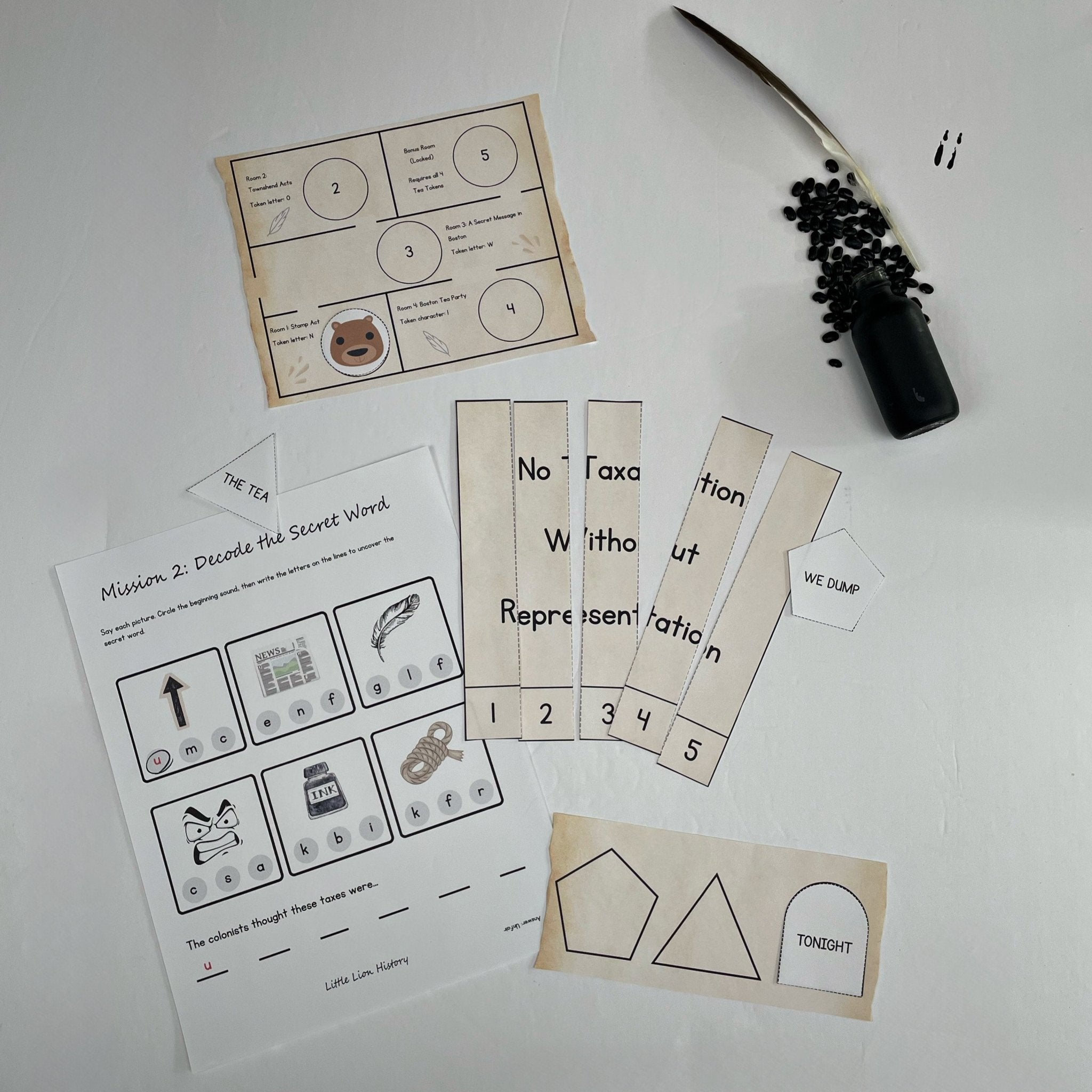 Operation Tea Drop: A Boston Tea Party Escape Room Box - littlelionhistory