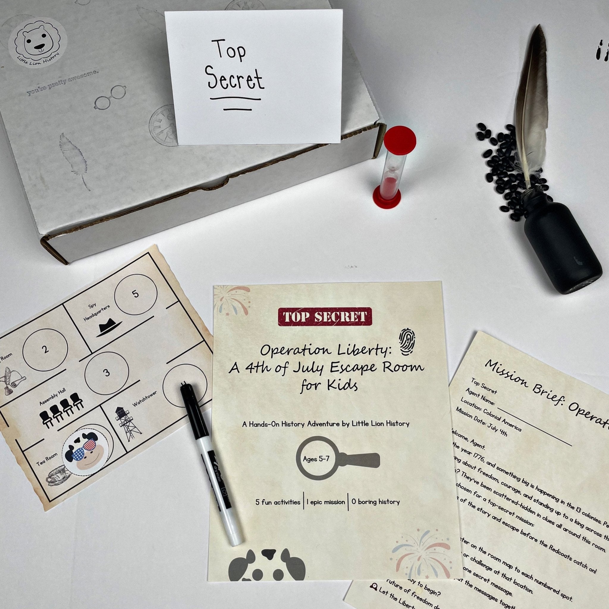 Operation Liberty: 4th of July Escape Room for Kids - littlelionhistory