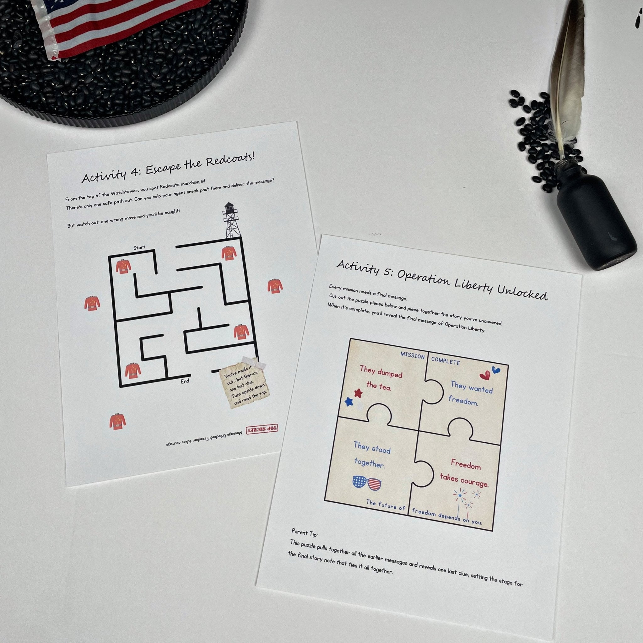 Operation Liberty: A 4th of July Escape Room for Kids Ages 5–7 - littlelionhistory