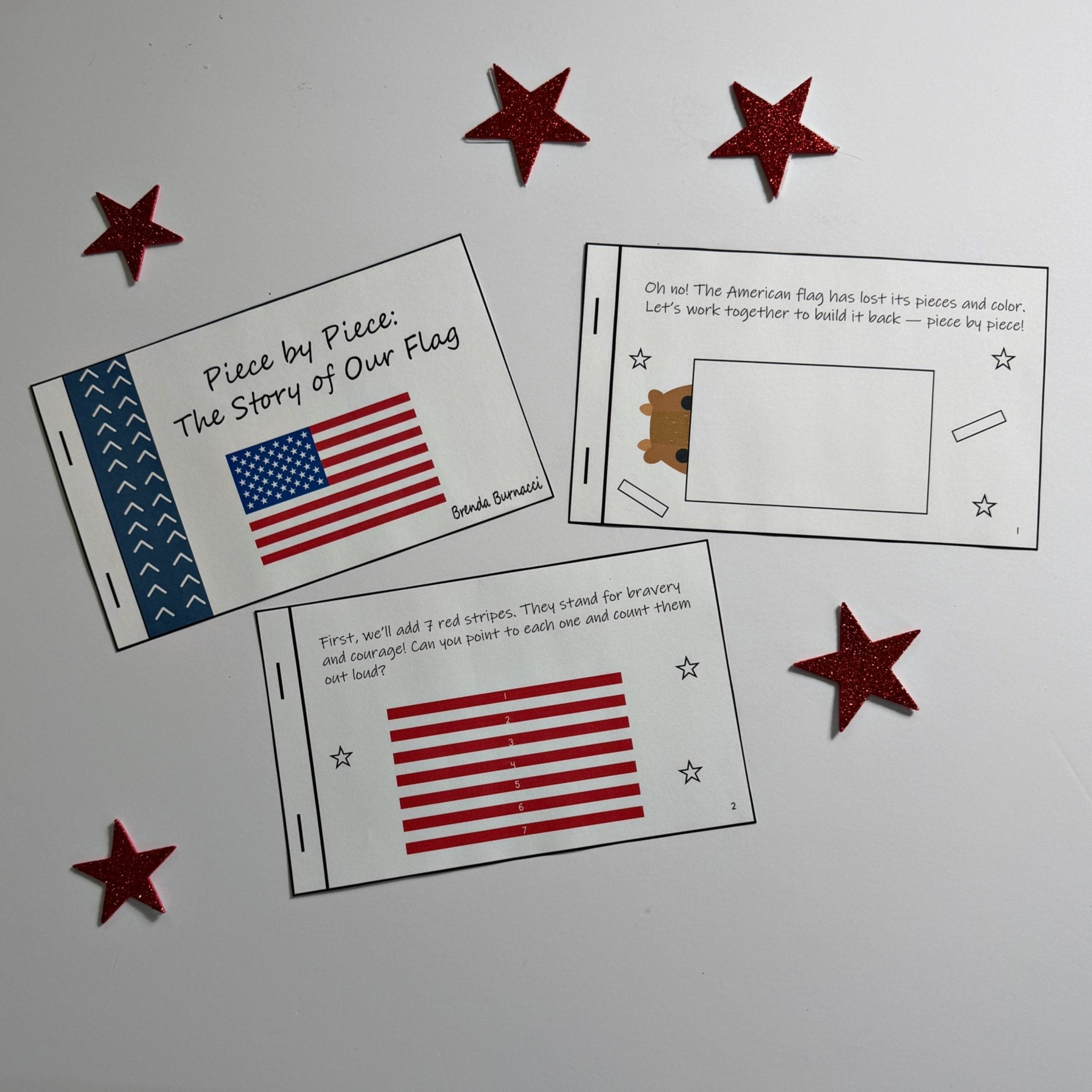 Free Flag Day Activity for Kids | Printable American Flag Mini Book - littlelionhistory