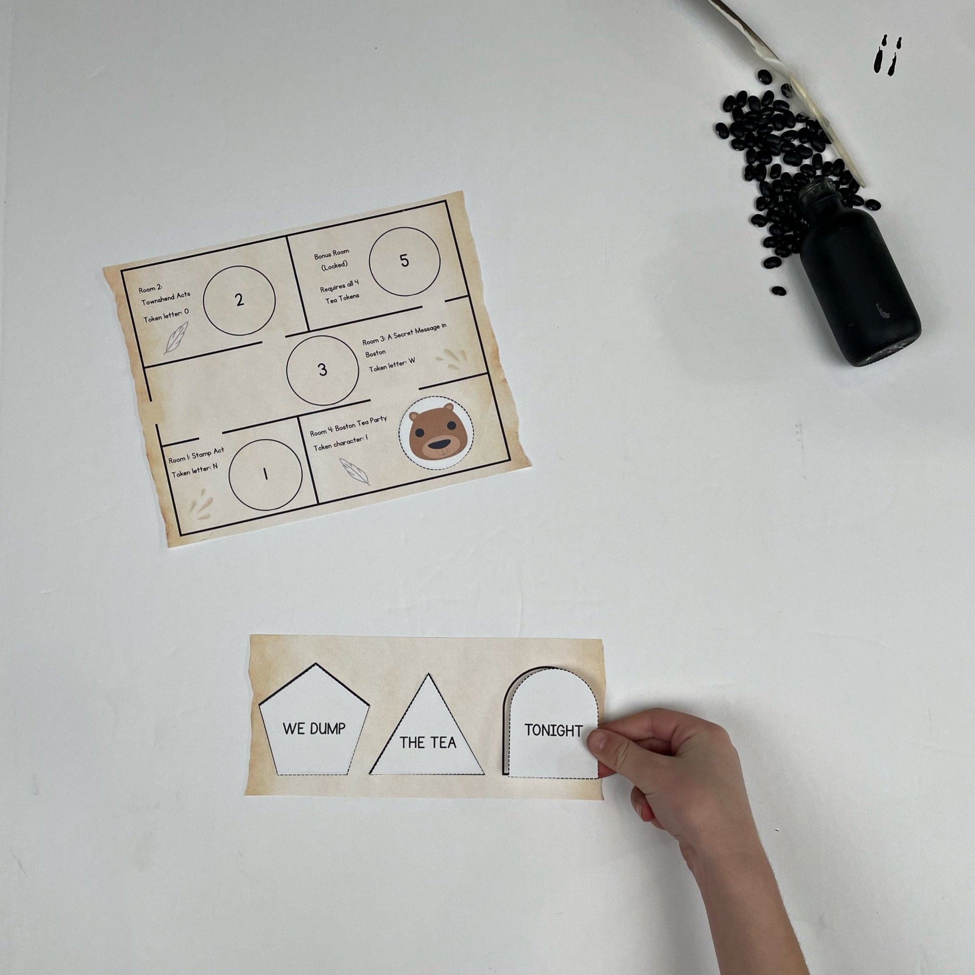 Operation Tea Drop: A Boston Tea Party Escape Room Box - littlelionhistory