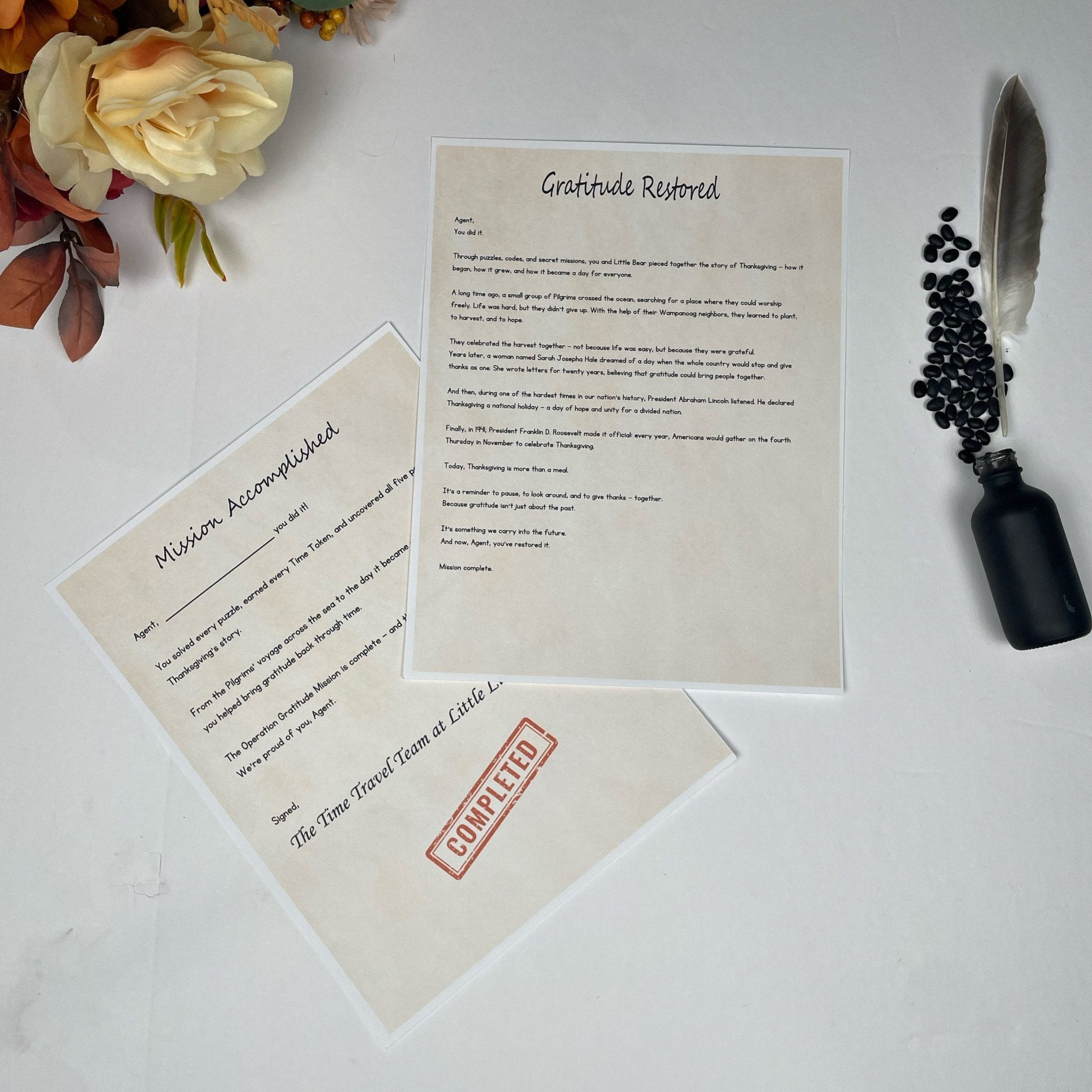 Operation Gratitude: A Thanksgiving Escape Room for Kids - littlelionhistory