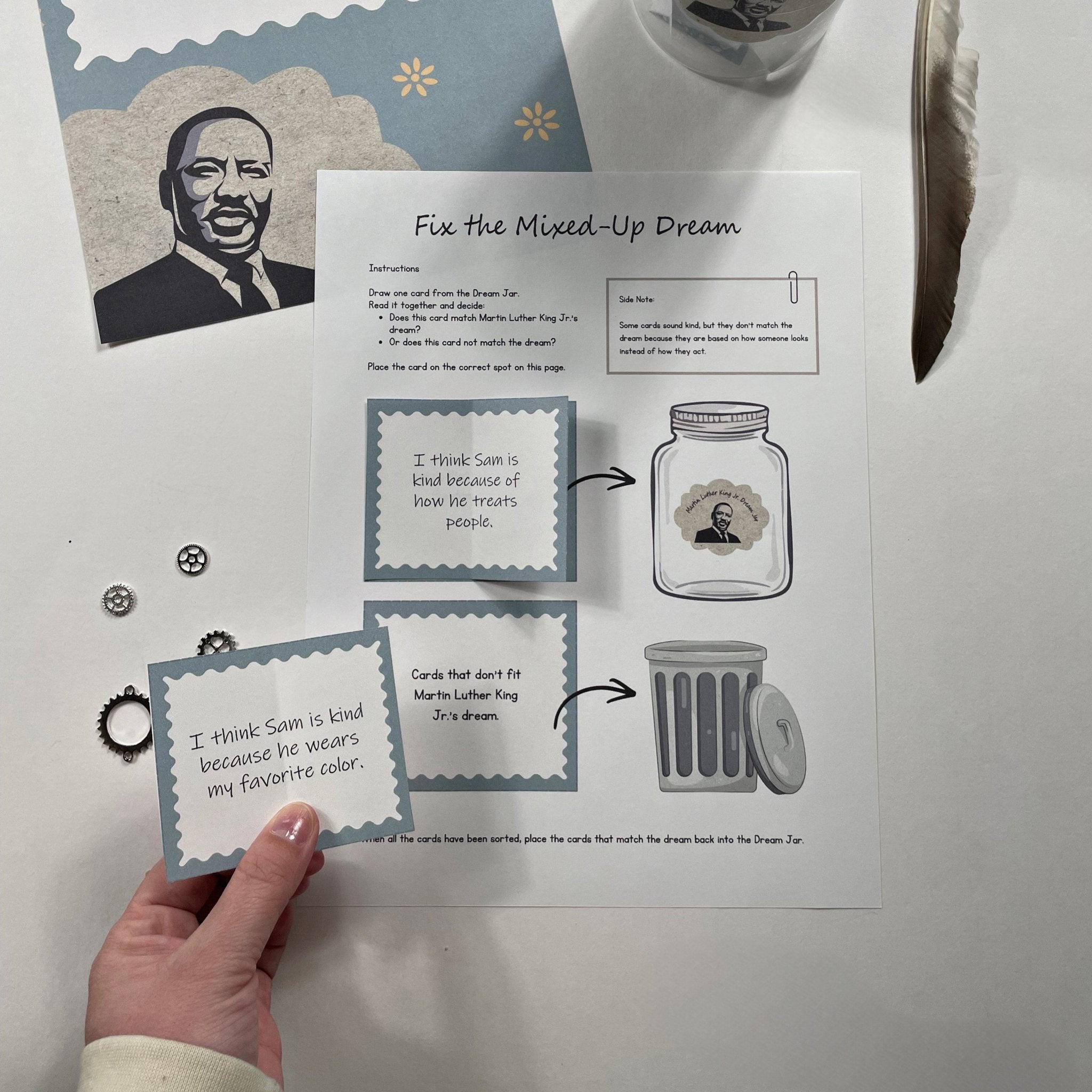 MLK Jr.'s Dream Jar Mix Up - littlelionhistory