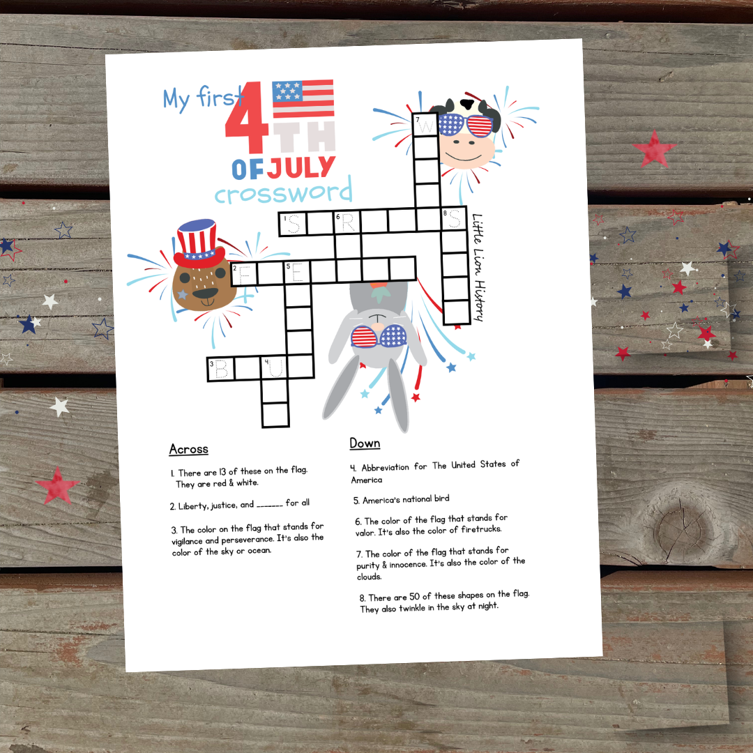 My First 4th Of July Worksheets