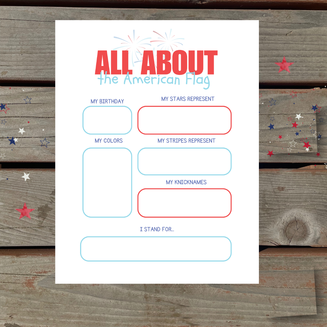 My First 4th Of July Worksheets